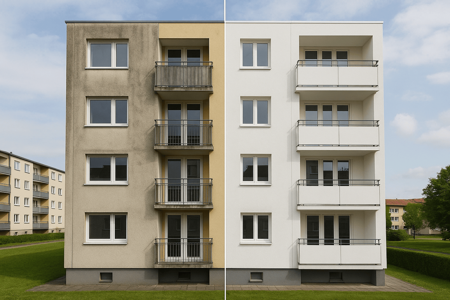 Elewacja jak nowa po myciu